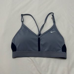Blue Nike sports bra